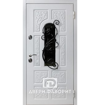 Дверь металлическая со стеклом и терморазрывом