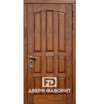 Дверь с терморазрывом в коттедж, модель с отделкой МДФ