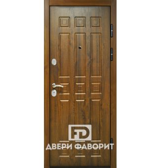дверь стальная с отделкой мдф коричневого оттенка