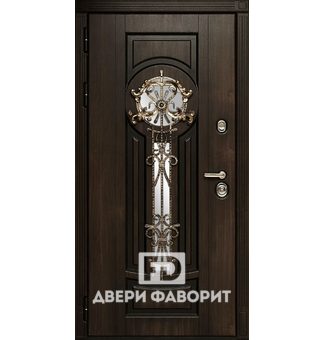 Стальная дверь с зеркалом