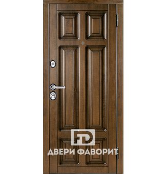 Дверь для улицы стальная с филёнчатым МДФ